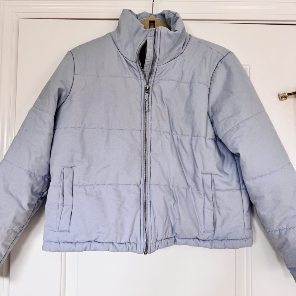 Aritzia Sunday Best Light Blue Puffer